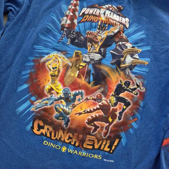 Y2k Power Rangers Dino Thunder Long Sleeve kids 7/8 - Picture 2 of 6